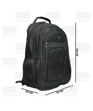 Mochila Empresarial Grande 4 Bolsos New Force 1102