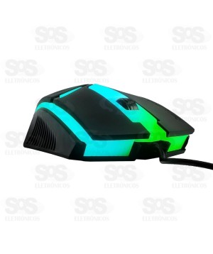 Mouse Gamer 1200 DPI Com Fio USB Eletromex EL-2203