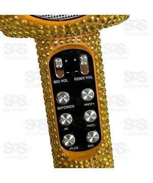 Microfone Bluetooth Com LED ALtomex AL-925