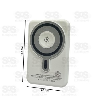Carga Extra 10.000mAh Magnético Eletromex EL-2911