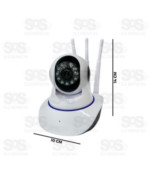 Câmera De Segurança Inteligente WiFi 3 Antenas Altomex AL-S380