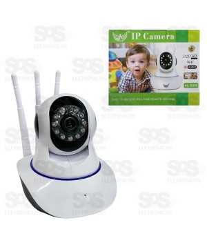 Câmera De Segurança Inteligente WiFi 3 Antenas Altomex AL-S380