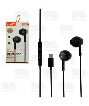 Fone De Ouvido Com Microfone Type C Eletromex EL-1422