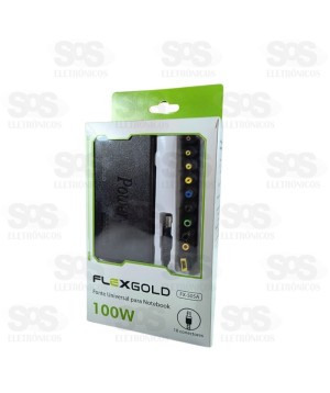 Fonte Universal Para Notebook 10 Pinos 100W Flexgold FX-505A