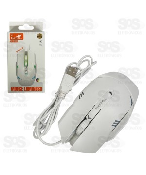 Mouse Gamer 1200DPI Com LED Eletromex EL-2205