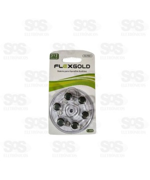 Bateria Para Aparelho Auditivo Zinco -Ar 312 Cartela 6 unidades FX-PR41