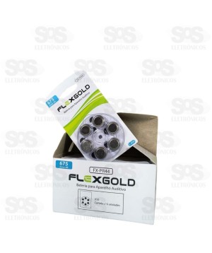 Bateria Para Aparelho Auditivo Zinco -Ar 675 Cartela 6 unidades FX-PR44