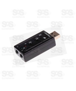 Adaptador Placa de Som Externa USB 7.1 X-Cell XC-ADP-35
