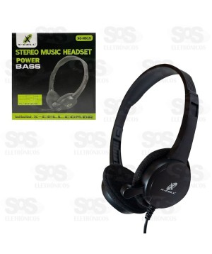 Fone Headset Com Microfone X-Cell XC-HS15