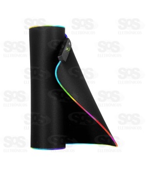 Mouse Pad Gamer LED RGB Extra Grande 90x40CM XC-MPD-06