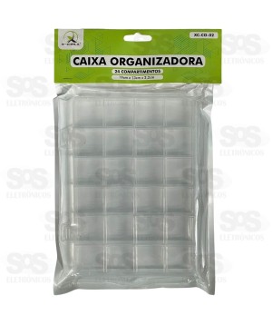 Caixa Organizadora Transparente 24 Divisões XC-CO-02