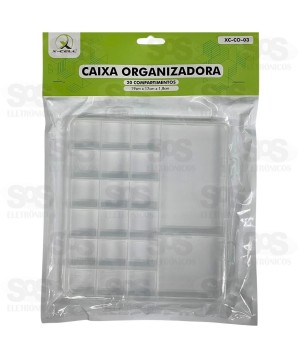 Caixa Organizadora Transparente 20 Divisões XC-CO-03