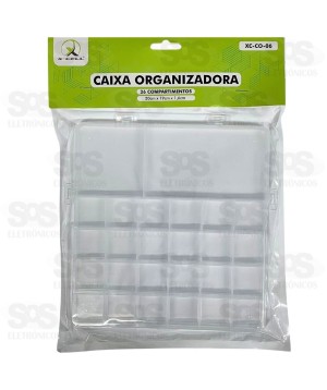Caixa Organizadora Transparente 26 Divisões XC-CO-06