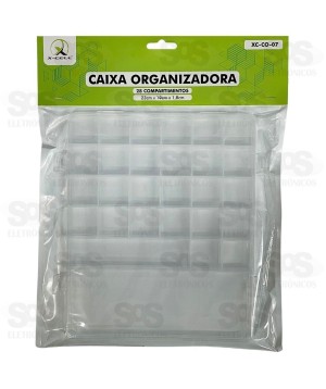 Caixa Organizadora Transparente 28 Divisões XC-CO-07