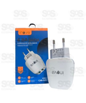 Carregador 4.8A Com 2 USB Inova CAR-5251