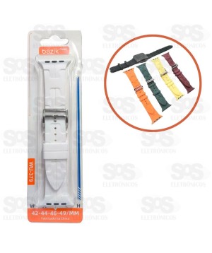 Pulseira De Silicone Esportiva 42/44/45/49mm Cores Variadas Basik WU-379