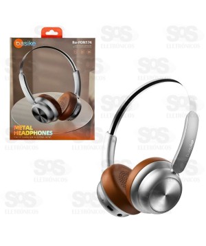 Fone De Ouvido Sem Fio Bluetooth 5.4 Basike BA-FON174