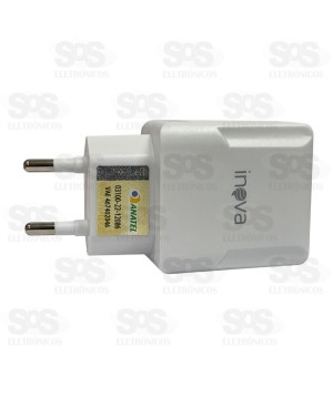 Carregador Rápido 3.1A Com 2 USB Inova CAR-12724