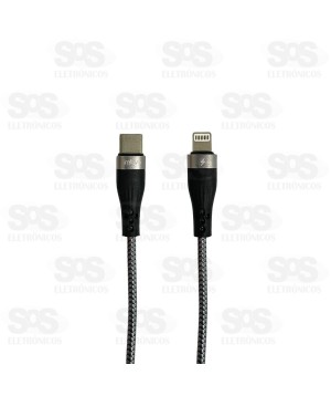 Cabo De Dados 30W Type C Para Iphone 1 Metro Inova CBO-20020