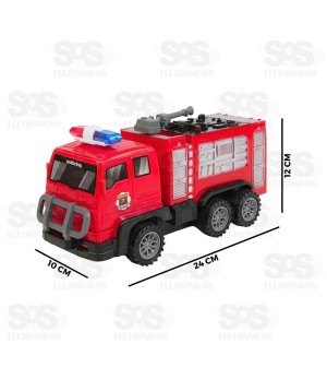 Caminhão Bombeiro de Controle Remoto Polibrinq CAR831
