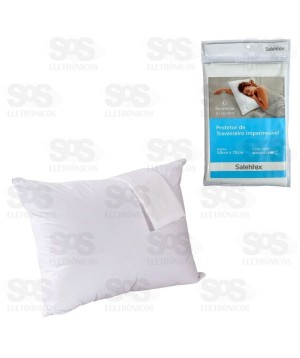 Protetor de Travesseiro Impermeável 70x50cm Com Zíper