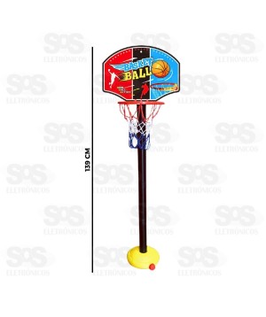 Kit Cesta De Basquete Infantil Homeplay 1026