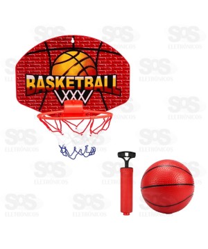 Kit Cesta De Basquete Infantil Homeplay 1050