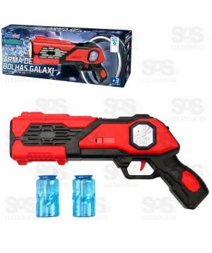 Metralhadora Galaxi Lança Bolhas De Sabão Homeplay 1096