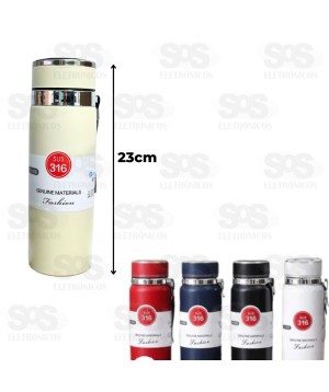 Garrafa Térmica 800ml Dupla Camada Cores Variadas WU-533