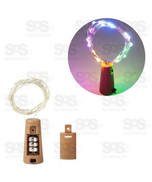 Fio Luz de Fada 2 Metros Rolha com Luz para Garrafa BC169