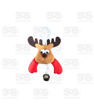 Boneco de Natal em Feltro com Guizo 12 Cm BC88