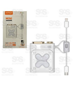 Carga Extra 10.000mAh 2 Interfaces Kaidi KD-991