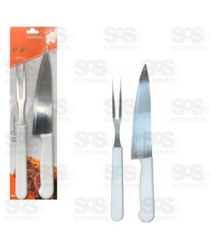 Kit Churrasco Aço Inox 2 Peças Caerus 2699