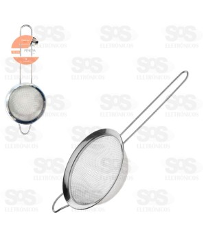 Peneira Média De Aço Inox 12CM Caerus CRS-2736