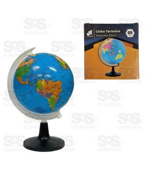 Globo Terrestre Giratório 8,5cm BAR-711023-1