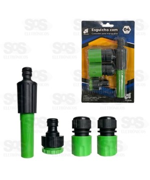 Kit Esguicho Para Jardinagem 4 Peças BAR-334003-8