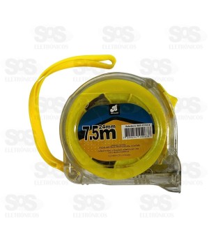 Trena 7,5Mx24MM Transparente Com Trava BAR-57747-9