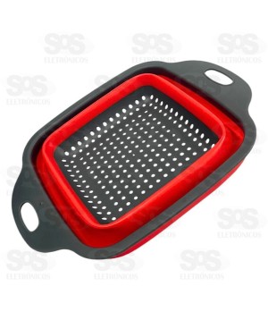 Escorredor Retrátil Emborrachado 24x18CM TOP0680