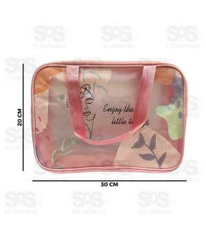 Necessaire de Cetim 30x20CM Top Útil TOP1684