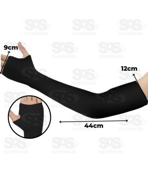 Par Manguito Mangote Com Dedo Proteção Solar/uv / Sol B-Max BM-F1629