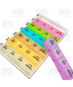 Porta Comprimido 28 Compartimentos B-max BM-F1514