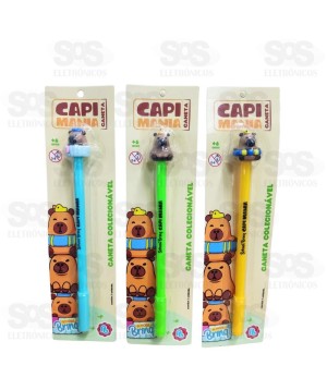Caneta de Gel  Divertida Capi Mania Polibrinq SCB212