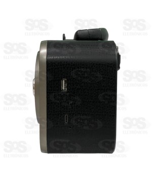 Rádio Retrô Bluetooth/FM/AM 9 Bandas Eletromex EL-1321