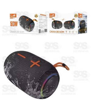 Caixa De Som 50W RGB Eletromex EL-1100