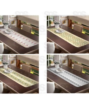 Caminho De Mesa Estampada 0,40x1,40m Simples Raner