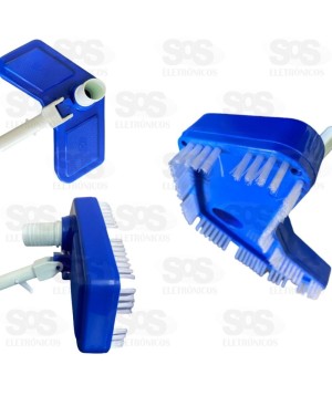 Aspirador Compacto Com Escovas Para Piscina