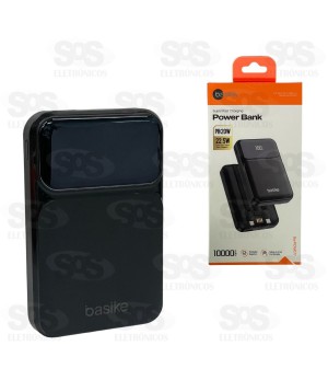 Carga Extra 10.000mAh 3 Interfaces Basike BA-POW077