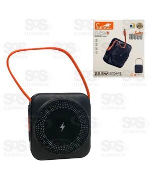 Carga Extra 10.000mAh Por Indução Eletromex EL-2983