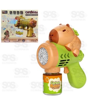 Metralhabolha de Sabão A Pilha Com Iluminação Capivara 