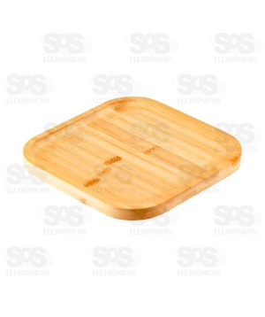 Bandeja Quadrada Bambu Multiuso Top Útil TOP2156